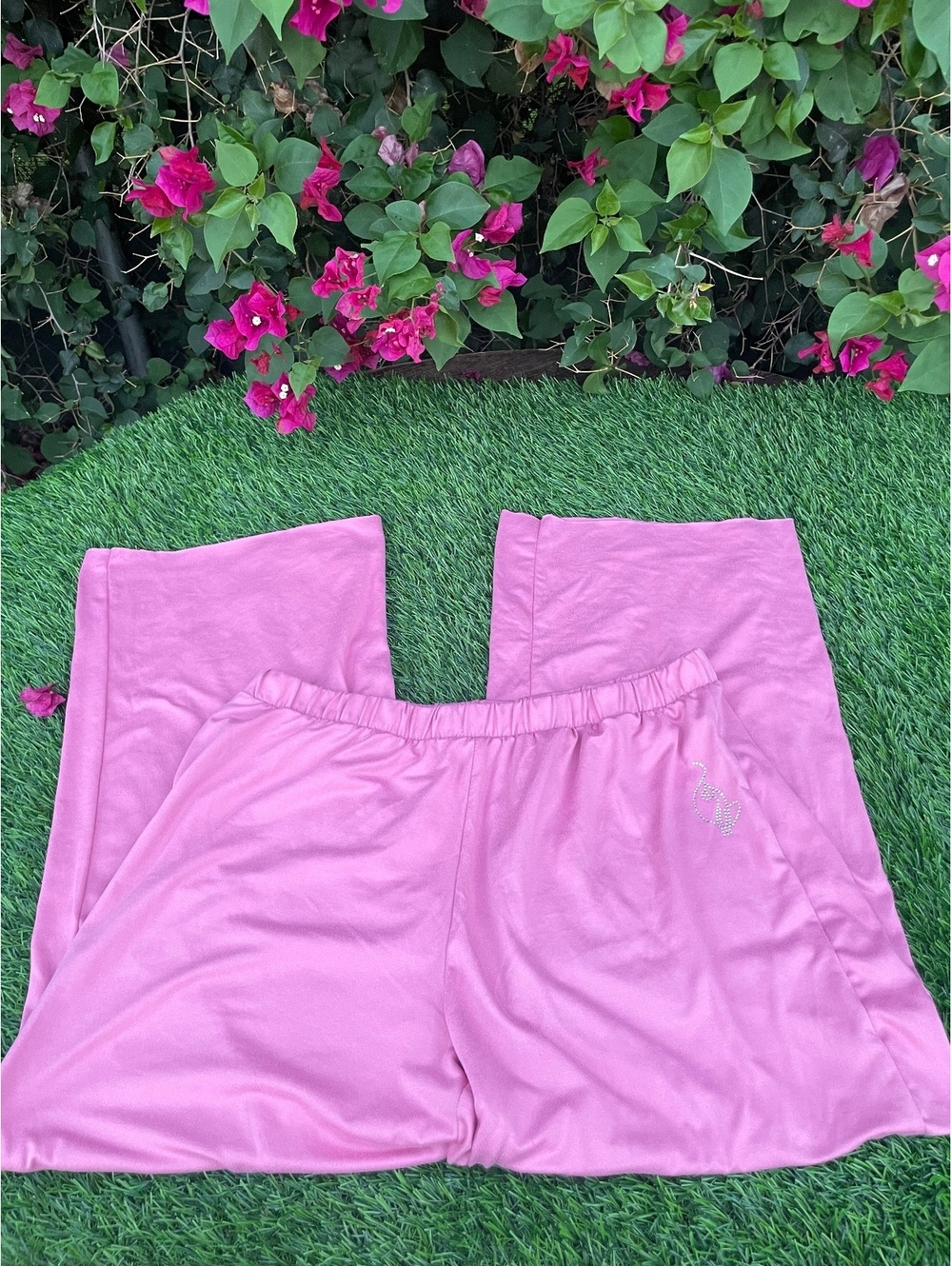 Baby Phat Pink Wide Leg Sleepwear Pants Size Large